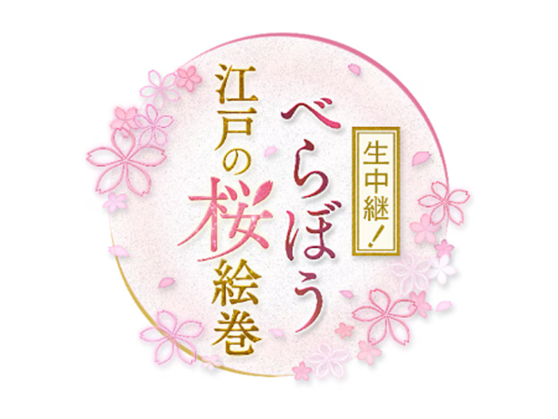 生中継！べらぼう 江戸の桜絵巻